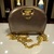 Salavatore Ferragamo Bronze Patent Leather Crossbody Handbag