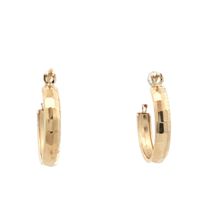 14K Yellow Gold 1/2 in. Huggie Earrings 