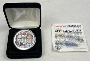 2000 American Silver Eagle Bush Cheney Inauguration Eagle