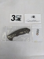 Rick Hinderer BATTLE BRONZE XM-18 RECURVE CPM20CV Pocket Knife