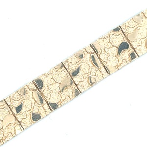 10K Yellow Gold 8.5 in. 11mm Wide Nugget Bracelet 20.5g