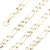 14K Yellow Gold 22 in. 7.0mm Solid Figaro Link Chain 36.4g