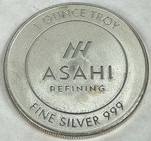 Asahi Refining 1oz .999 Fine Silver Round