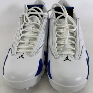 Jordan 14 Retro Golf White Hyper Royal  (HJ7710-101 ) Size: 10