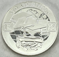 1993 Graduation .999 1oz Fine Silver Round