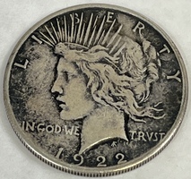 1922 Silver Peace Dollar 90% Silver