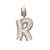 10K Yellow Gold Diamond Encrusted "R" Pendant 8.2g