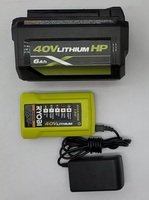 Ryobi OP40602 40V 6Ah Lithium Li-Ion HP Battery Pack & Charger