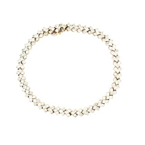 18K Yellow Gold 7-1/4 in. 6.0CTW Diamond Tennis Bracelet 18.2g