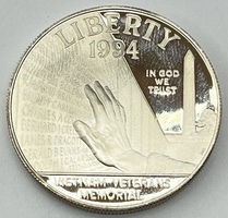 1994 Vietnam Veterans Memorial 90% $1 Silver Coin