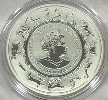 2024 Elizabeth II Australia Year of the Dragon .9999 Fine Silver Coin