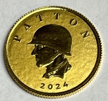 Patton Republic of Liberia .9999 Fine Gold 1/10oz Coin