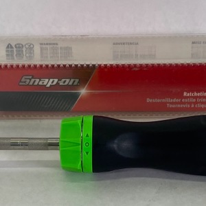 Snap-on GREEN Ratcheting Screwdriver SGDMRC44BG *GREEN SOFT HANDLE*