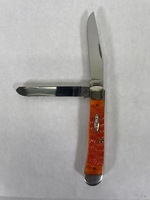 Custom Stihl Chainsaw Trapper Bone Pocket Knife 6576