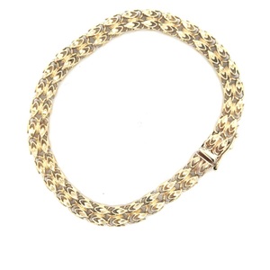 10K Yellow Gold 8 in. 6.6mm Double Turkish Rope Bracelet 11.6g