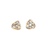 10K Yellow Gold Diamond Trinity Knot Earrings 