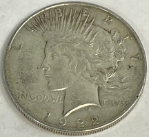 1922 Silver Peace Dollar 90% Silver