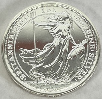 2014 Queen Elizabeth II 2 Pounds 1oz .999 Fine Silver Round