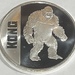 1oz .999 Fine Silver Round "Kong"