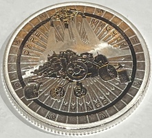 1oz .999 Fine Silver Round "Mars"