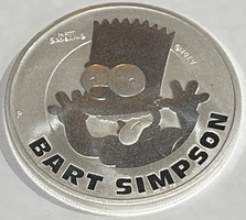 2022 Elizabeth II .9999 Fine Silver "Bart Simpson"