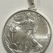 2020 American Silver Eagle 1oz .999 Fine Silver Coin on a Pendant