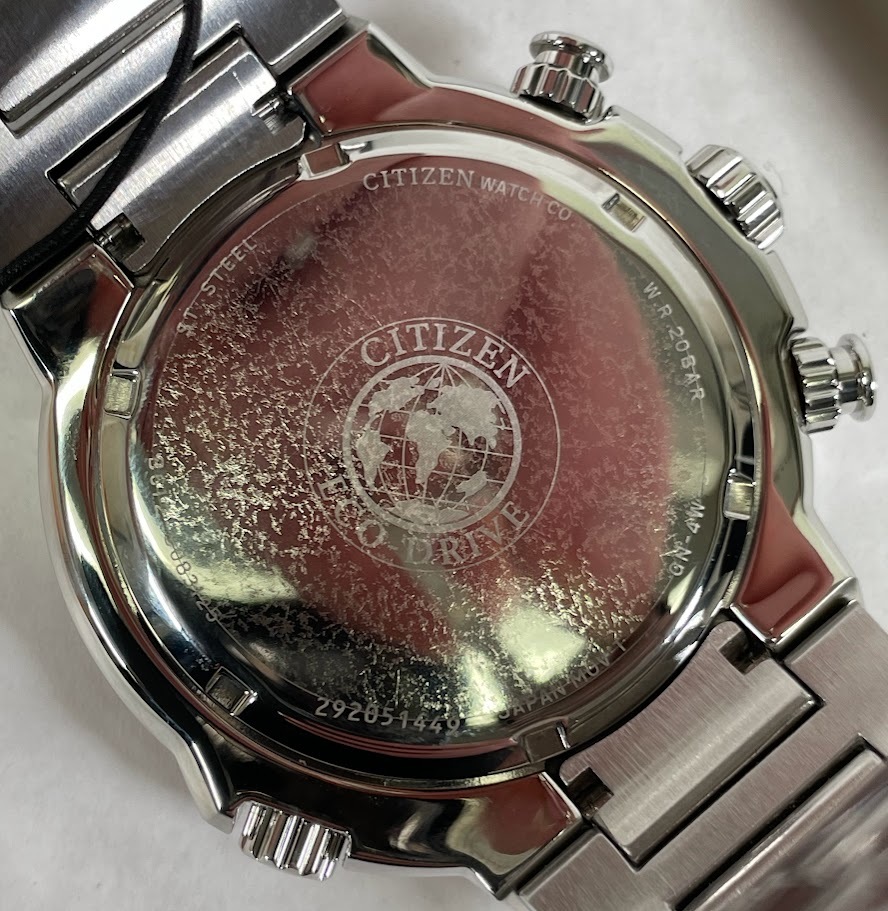 Citizen Eco-Drive Sport Luxury Endeavor, Orologio Uomo Acciaio, 44 Mm, Doppio Fuso Orario, Vetro Zaffiro, BJ7140-53E