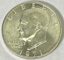1971 S US Eisenhower Dollar 40% Silver