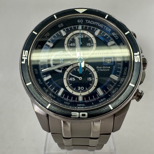 Citizen Chronograph 47mm Eco-Drive Quartz Titanium Sapphire Dial(B612-R007700)  