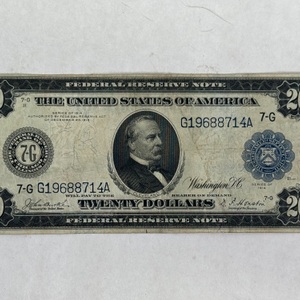 United States 1914 $20 Chicago Federal Reserve Large Note