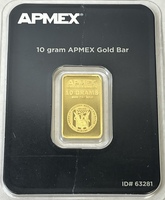 Apmex 10gram .999 Fine Gold Bar