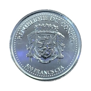 Republique Du Congo 2019 Silverback Gorilla .999 Silver Bullion