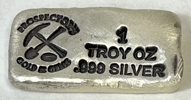 1oz .999 Fine Silver Poured Bar