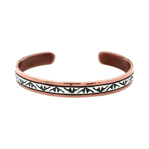 Canoncito Band of Navajo  Copper & Sterling Silver Bracelet