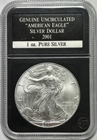 2001 American Silver Eagle 1oz .999 Fine Silver